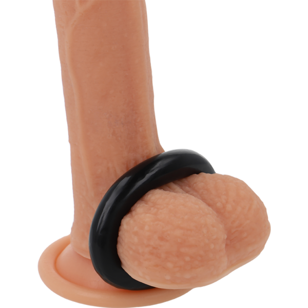 Powering- Super Flexible Y Resistente Anillo Pene  4.8cm Pr05 Negro - Imagen 2