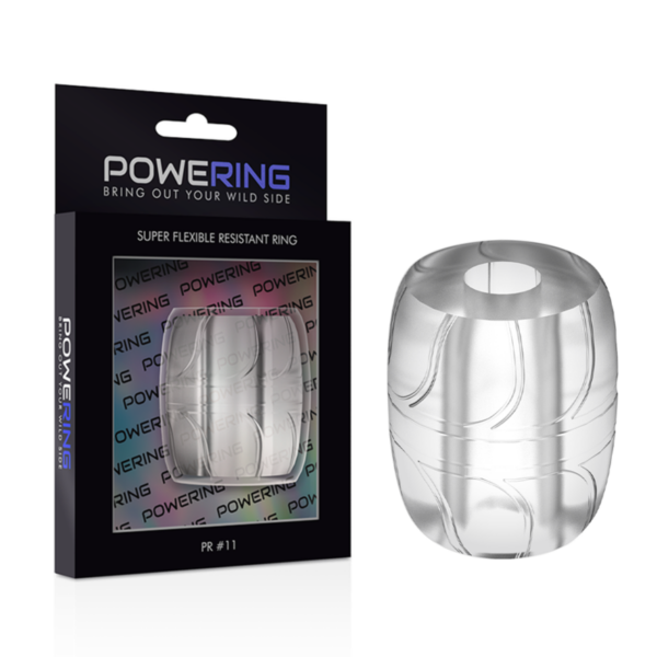 Powering – Super Flexible Y Resistente Anillo Pene 5 Cm Pr11 Clear - Imagen 2