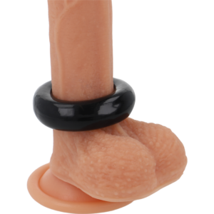 Powering- Super Flexible Y Resistente Anillo Pene  5.5cm Pr06 Negro