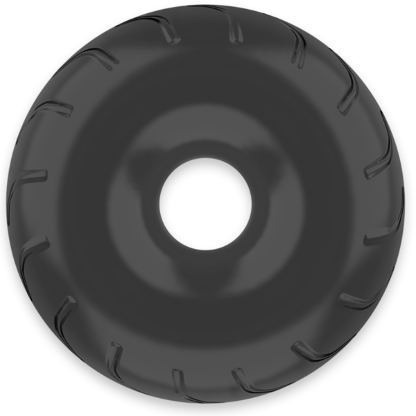 Powering- Super Flexible Y Resistente Anillo Pene  5cm Pr08 Negro - Imagen 2