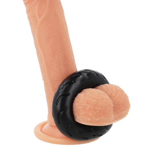 Powering- Super Flexible Y Resistente Anillo Pene  5cm Pr08 Negro
