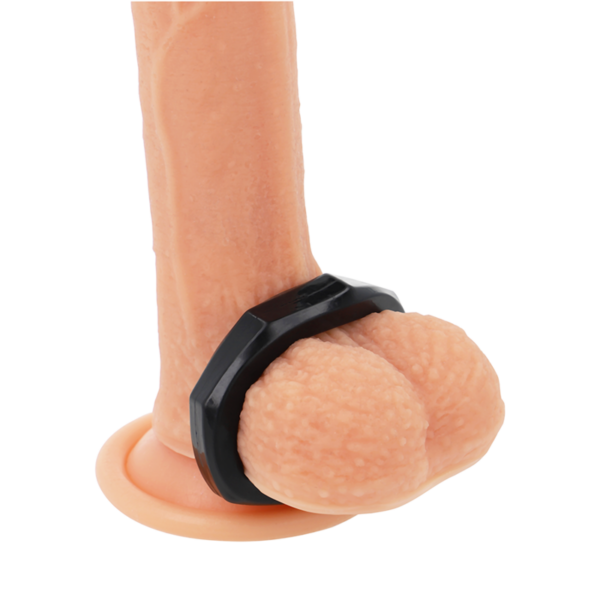 Powering – Super Flexible Y Resistente Anillo Pene  5cm Pr10 Negro - Imagen 2