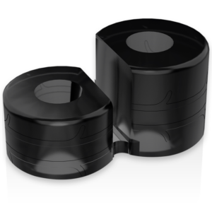 Powering- Super Flexible Y Resistente Anillo Pene Doble Pr09 Negro
