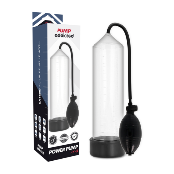 Pump Addicted – Bomba Erección Rx3 Transparente - Imagen 2