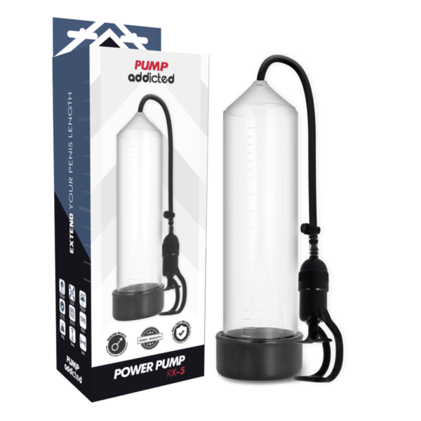 Pump Addicted – Bomba Erección Rx5 Transparente - Imagen 2