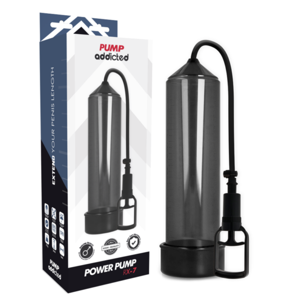 Pump Addicted – Bomba Erección Rx7 Negro - Imagen 2