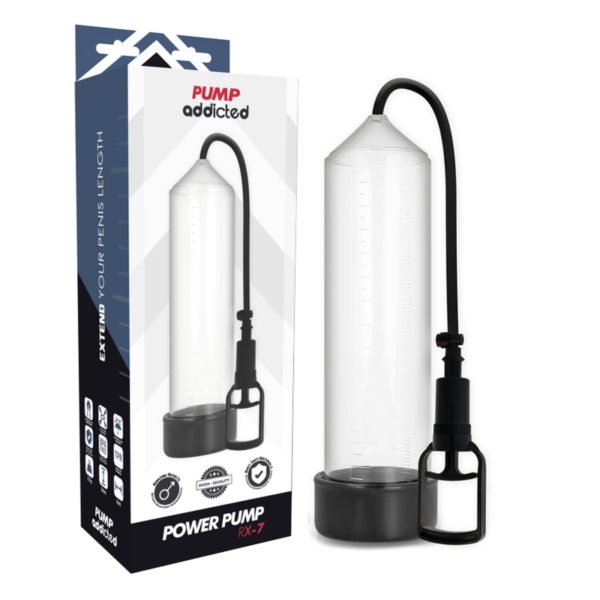 Pump Addicted – Bomba Erección Rx7 Transparente - Imagen 2