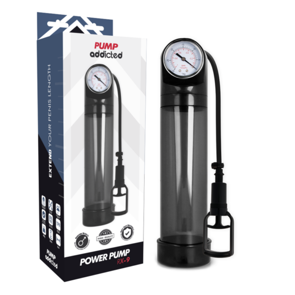 Pump Addicted – Bomba Erección Rx9 Negro - Imagen 2