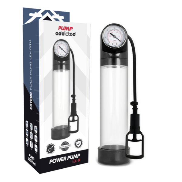 Pump Addicted – Bomba Erección Rx9 Transparente - Imagen 2