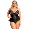 Queen Lingerie Teddy Con Cremallera Plus Size