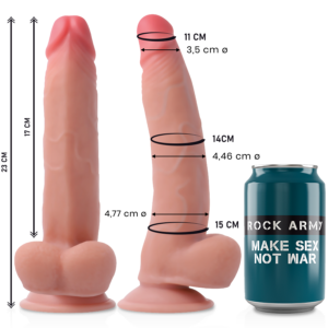 Rockarmy – Dual Density Leopard Dildo Realista 23 Cm
