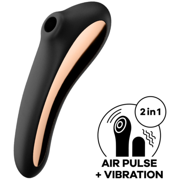 Satisfyer Dual Kiss Estimulador Clitoris – Negro - Imagen 2