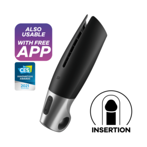 Satisfyer Power Masturbator – Negro Y Plata