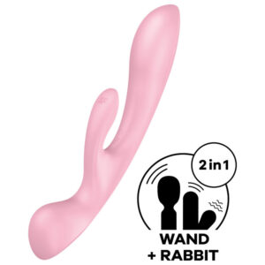 Satisfyer Triple Oh Vibrador Híbrido – Rosa