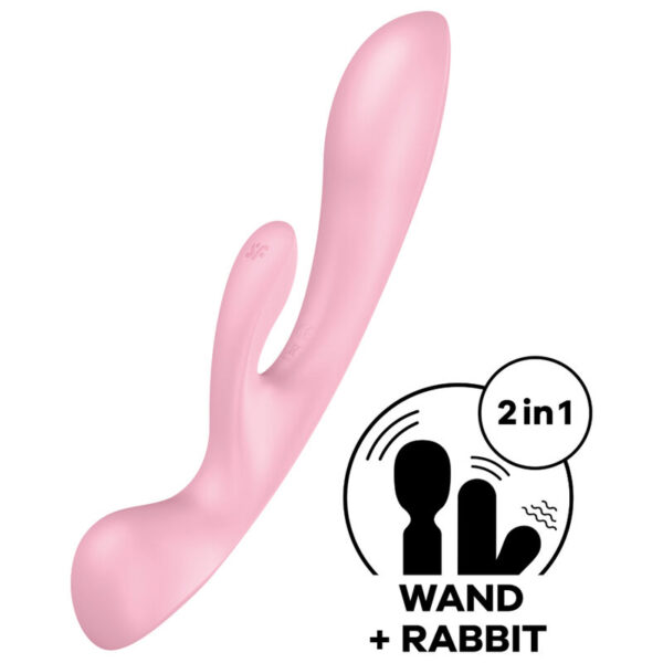 Satisfyer Triple Oh Vibrador Híbrido – Rosa
