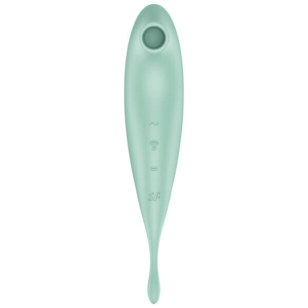 Satisfyer Twirling Pro+ Estimulador Y Vibrador App – Verde - Imagen 2