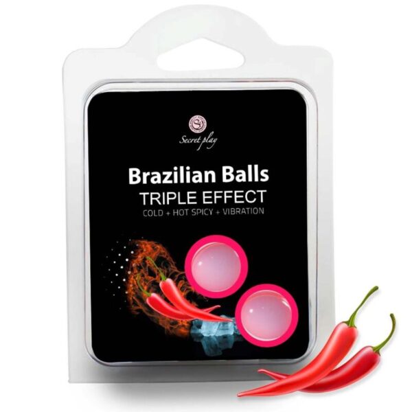 Secret Play Set 2 Brazilian Balls Triple Efecto