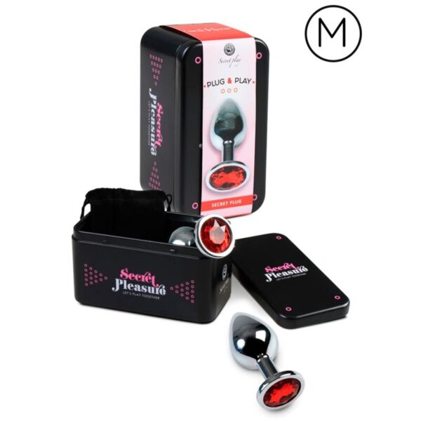 Secretplay Anal Plug Rojo M - Imagen 2