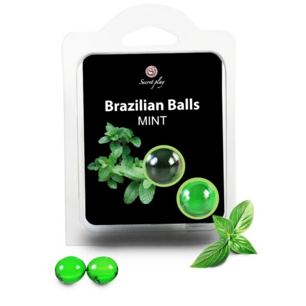 Secretplay Brazilian Balls  Menta Set  2 Bolas