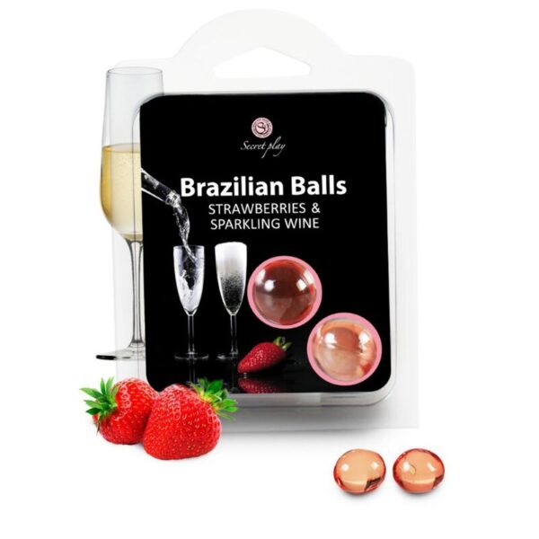 Secretplay – Set 2 Brazilian Balls Fresas Con Cava - Imagen 2