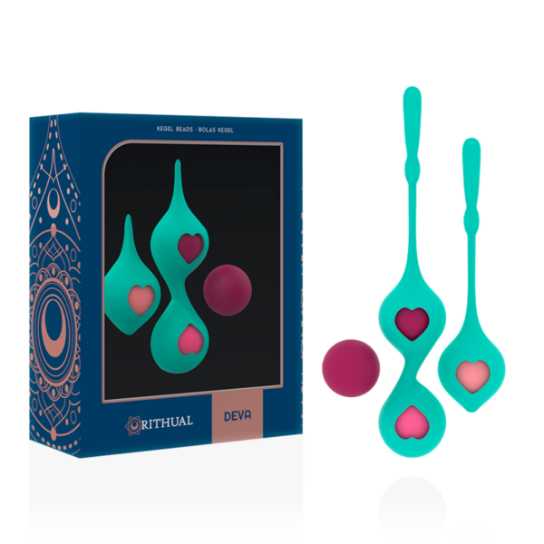 Set Deva Ritual Entrenamiento Pelvico Verde Aqua - Imagen 2