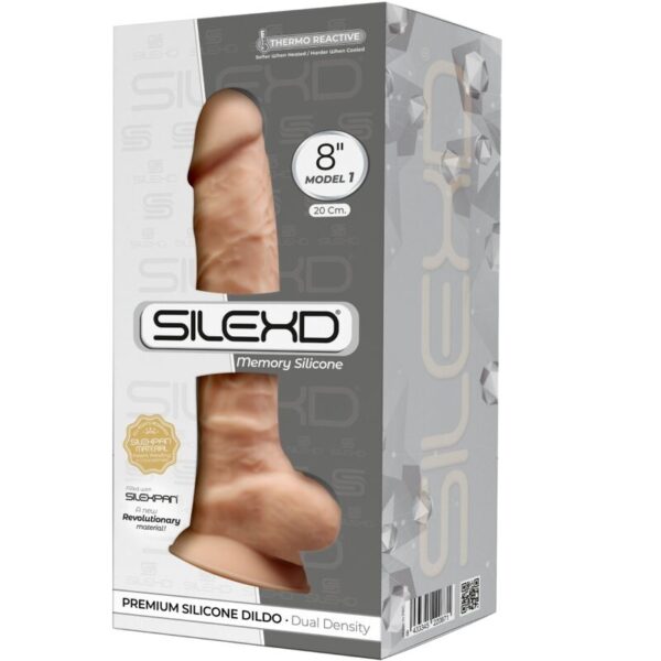 Silexd – Modelo 1 Pene Realistico Silicona Premium Silexpan 20 Cm - Imagen 2