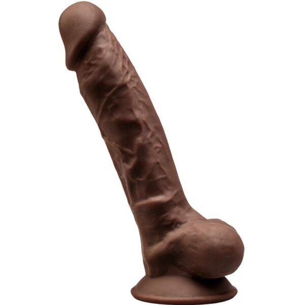 Silexd – Modelo 1 Pene Realistico Silicona Premium Silexpan Marron 17.5 Cm