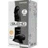 Silexd – Modelo 1 Pene Realistico Silicona Premium Silexpan Negro 20 Cm - Imagen 2