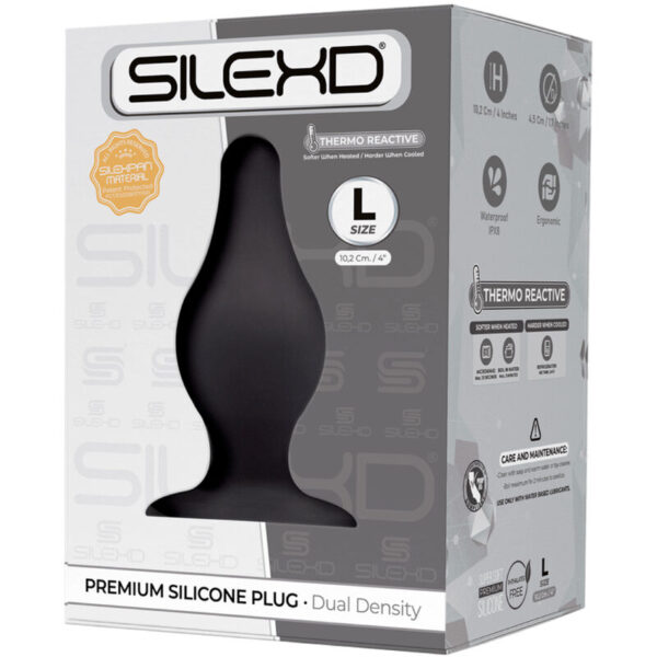 Silexd – Modelo 2 Plug Anal Silicona Premium Silexpan Premium Termorreactivo Talla L - Imagen 2