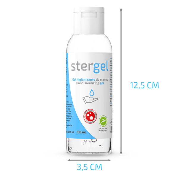 Stergel – Gel Hidroalcohólico Higienizante DE Manos Aloe Vera 100ml - Imagen 2
