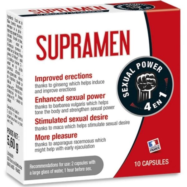 Supramen 10 Capsulas 4 En 1 Potencia Sexual