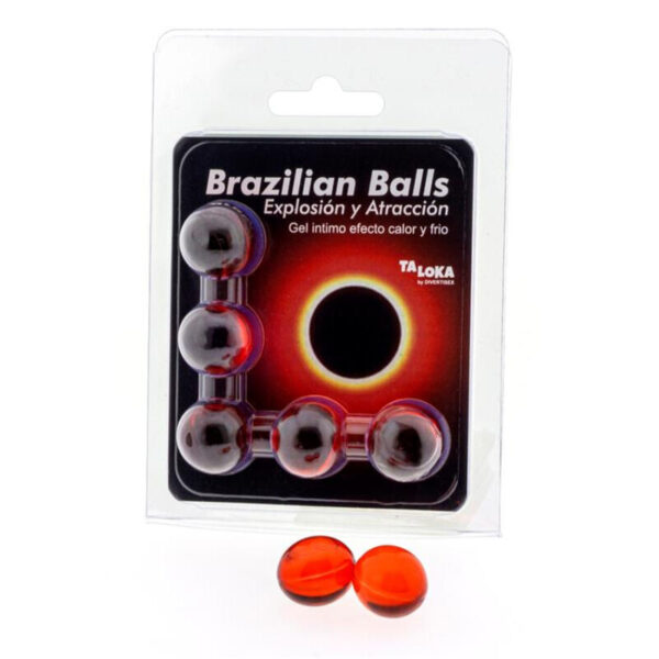 Taloka – Brazilian Balls Gel Excitante Efecto Calor Y Frío 5 Bolas