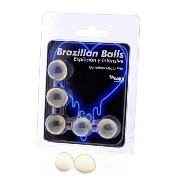 Taloka – Brazilian Balls Gel Excitante Efecto Frio Y Vibración 5 Bolas