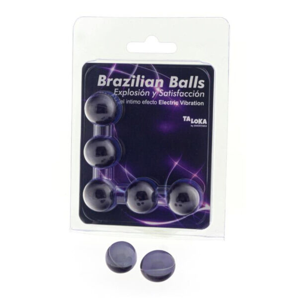 Taloka – Brazilian Balls Gel Excitante Efecto Vibración Eléctrica 5 Bolas