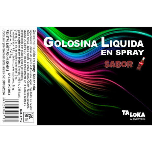 Taloka – Spray Golosina Líquida Cola