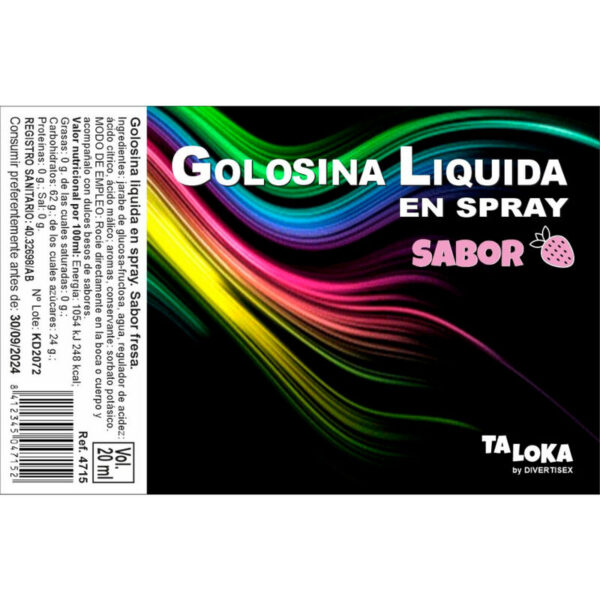 Taloka – Spray Golosina Líquida Fresa