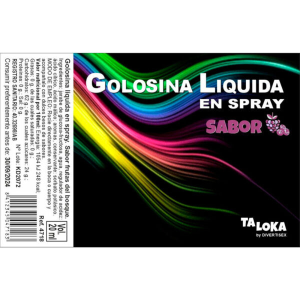 Taloka – Spray Golosina Líquida Frutas Del Bosque