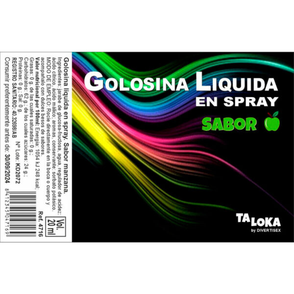 Taloka – Spray Golosina Líquida Manzana