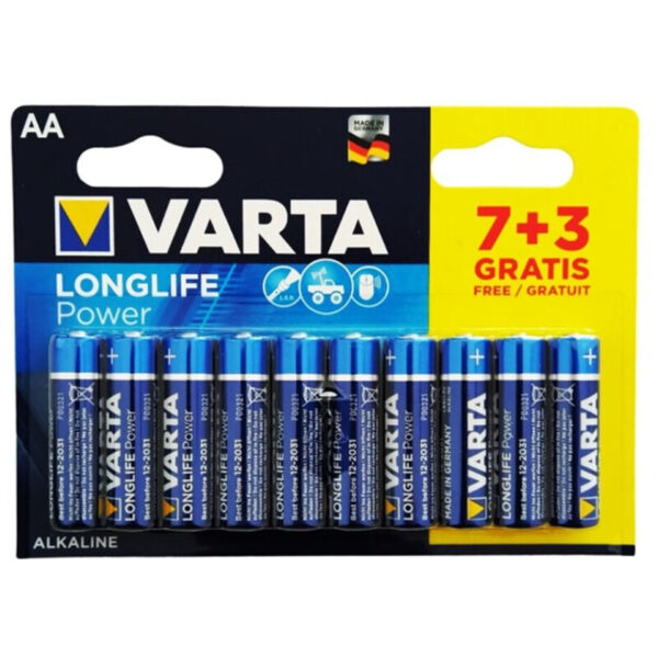 Varta – Longlife Power Pila Alcalina AA Lr6 Blister*10