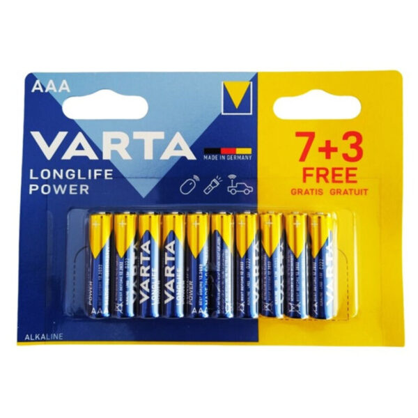 Varta – Longlife Power Pila Alcalina AAA Lr03 Blister*10