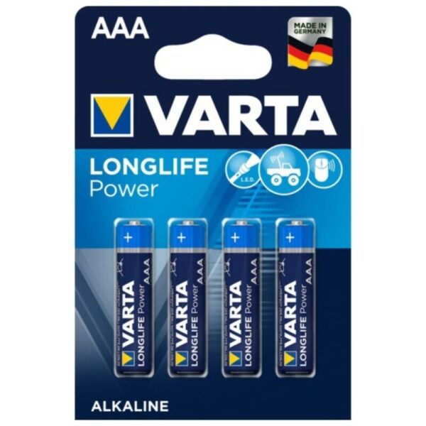 Varta – Longlife Power Pila Alcalina AAA Lr03 Blister*4