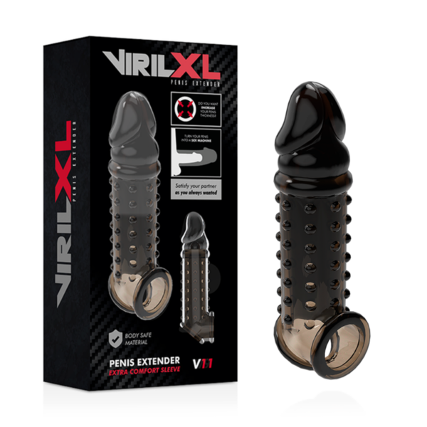 Virilxl – Extension Y Funda DE Pene  V11 Negro - Imagen 2