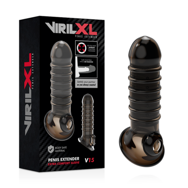 Virilxl – Extension Y Funda  DE Pene  V15 Negro - Imagen 2