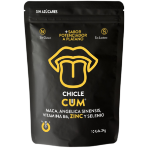 Wug Sex Sense – Cum Chicle Aumentador DE Eyaculacion & Sabor a Platano Del Semen 10 Unidades