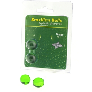2 Brazilian Balls Explosion DE Aromas Gel Intimo – Menta