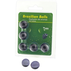 5 Brazilian Balls Explosion DE Aromas Gel Intimo – Frutas Del Bosque