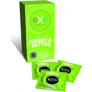 Exs Condoms – Acampanados Y Punteados – 12 Pack