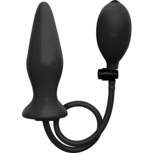 Ouch Plug Inflable DE Silicona Negro