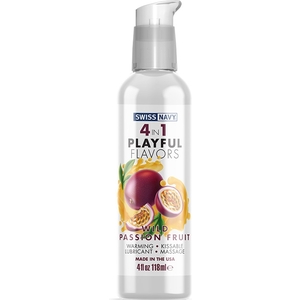 Swiss Navy- Lubricante 4 en 1 Sabor Wild Passion Fruit – 118 Ml