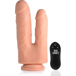 Pene Realístico Doble Con Vibrador 10 Velocidades